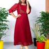 Georgette A line kurthi 1